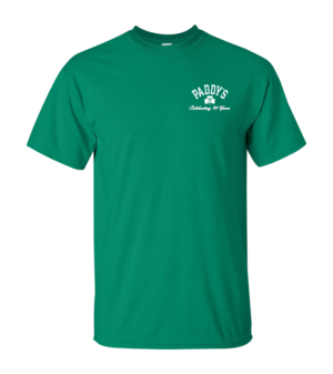 Paddy's Day Kelley Green Long Sleeve Tee Shirt - Front View